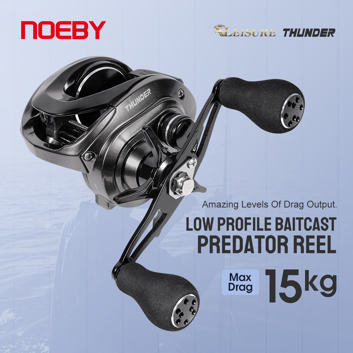 Abu Garcia Reel Max - Noeby Baitcasting Reel ระบบเบรกแม่เหล็ก 6.4:1 อัตราทดเกียร์