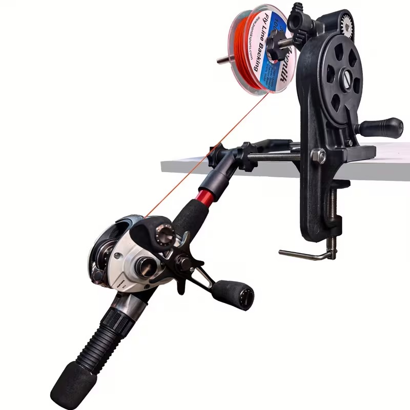 Fishing Line Winder - เครื่องม้วนสายเบ็ดตกปลา Aventik, เครื่องม้วนสายแบบสองทิศทางพร้อมอัตราทดเกียร์ความเร็วสูง 5:1, เครื่องม้วนสายเบ็ดตกปลา