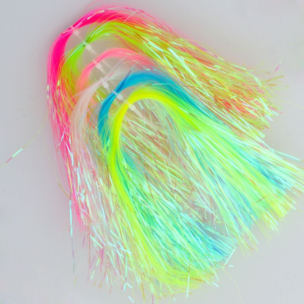 Fishing Line Winder - 1แพ็คความกว้าง1มม. เส้นลูกฟูกแวววาวเบ็ดตกปลาน้ำเค็มสายคาดแมลงวันแฟลชดิ้นจำลองตาชั่งปลา