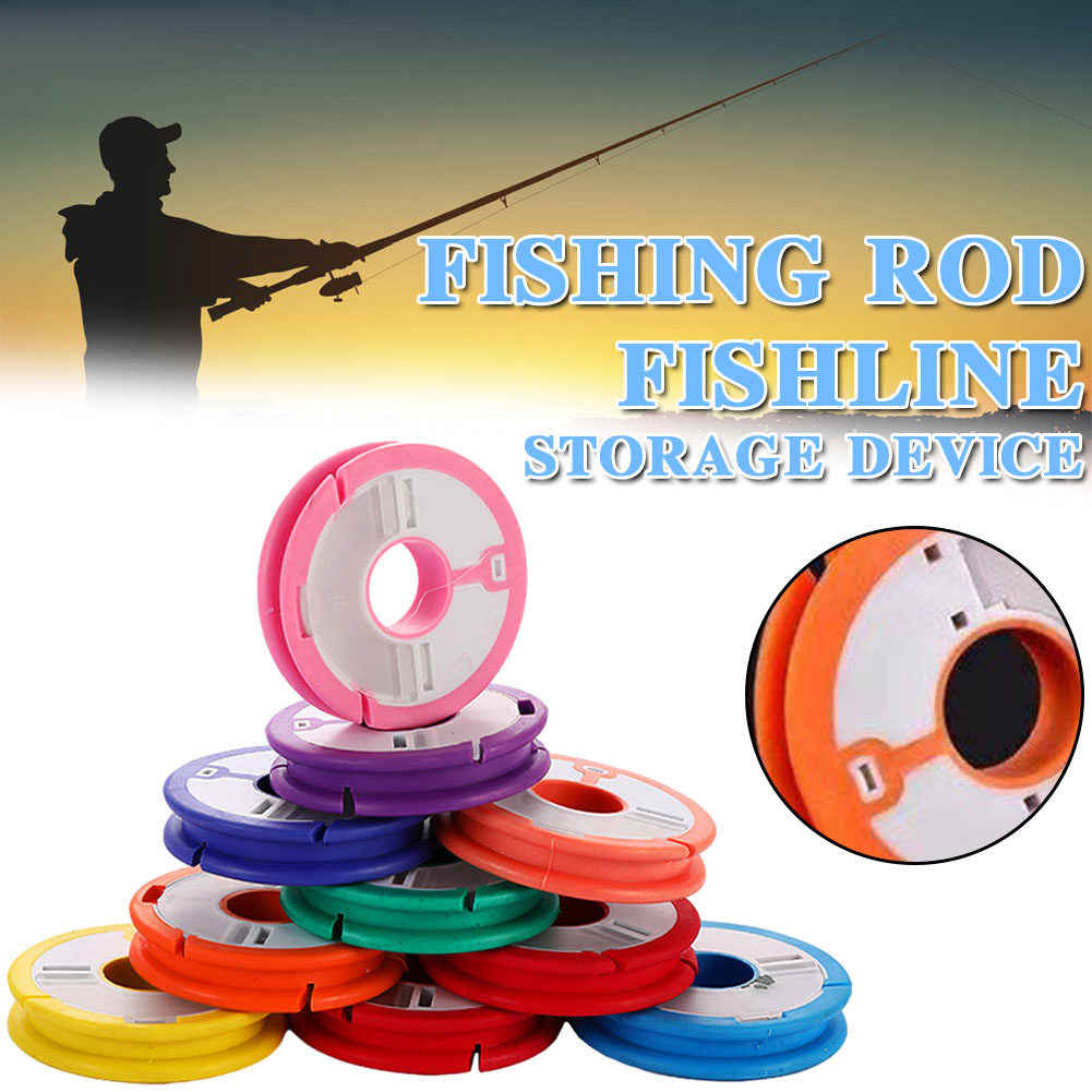 Fishing Line Winder - ตัวเชื่อมต่อสายเบ็ดตกปลาซิลิโคนอเนกประสงค์ ที่วางสายเบ็ด อุปกรณ์ตกปลา ตัวเชื่อมต่อแกน แผ่นม้วนสาย 1