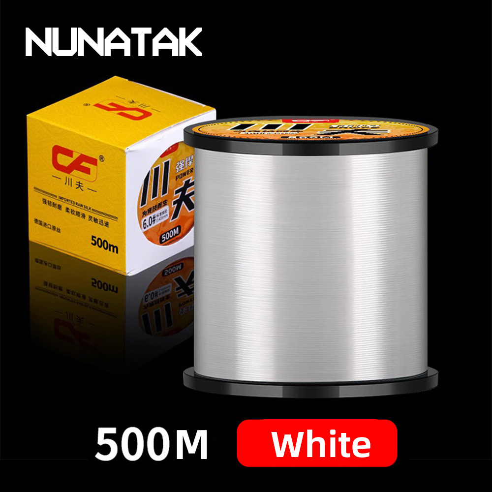 Copolymer Line - NUNATAK NEW สายตกปลาไนลอน FULL 500M สายไนลอนเรียบ