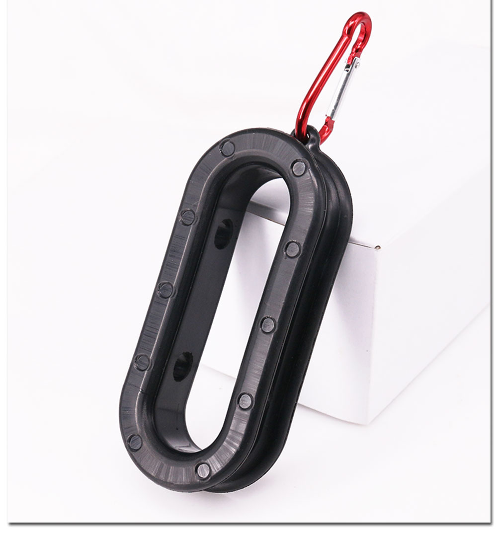 Fishing Line Winder - เครื่องมือม้วนสายตกปลา DEUKIO, ด้ามจับอะลูมิเนียม, อุปกรณ์มัดปมและม้วนสายสำหรับรอกตกปลา, พกพาสะดวกพร้อมหัวเข็มขัด
